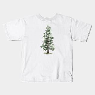 December birthday spruce tree Kids T-Shirt